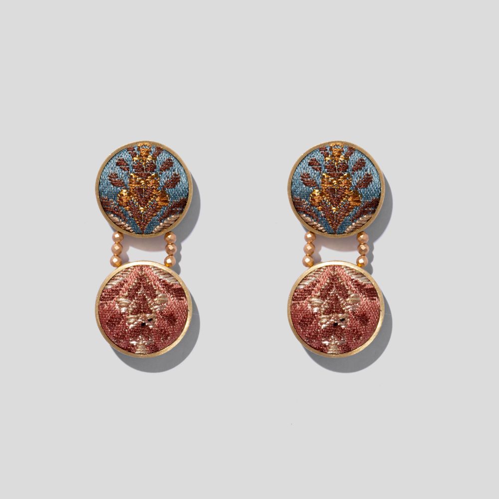 Picture of Blue and pink dignity earrings