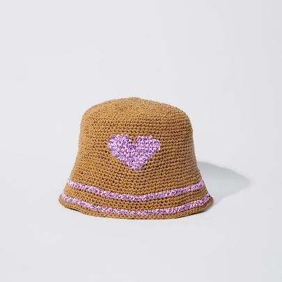 Picture of Pink heart bucket hat