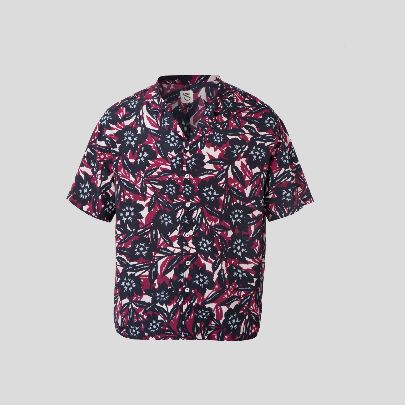 Picture of crimson georgette men's shirt