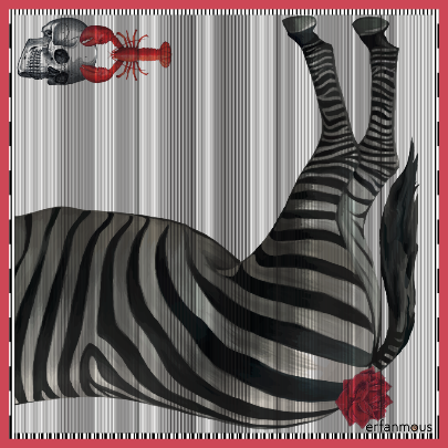 Picture of Still life with zebra mini scarf