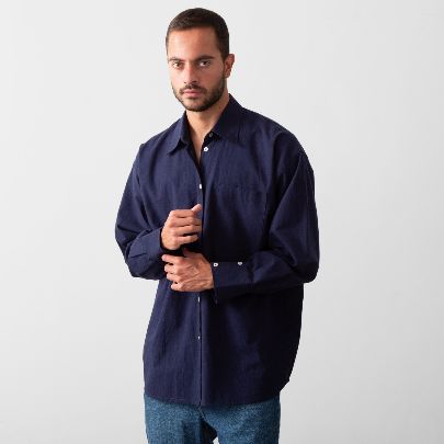 Picture of Navy linen shirt