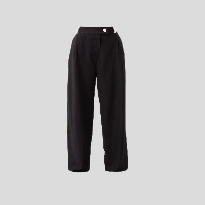 Picture of The eyes black linen pants 