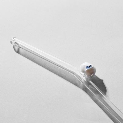 Picture of White sugar glass straw 