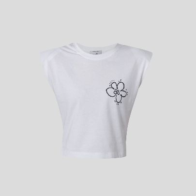 Picture of White slim fit tricot Tshirt