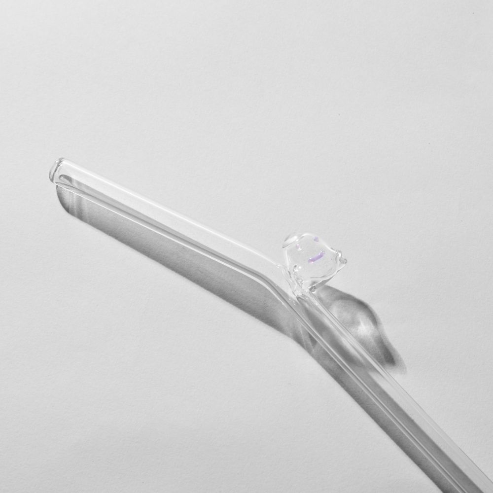 Picture of Transparent ghost glass straw 