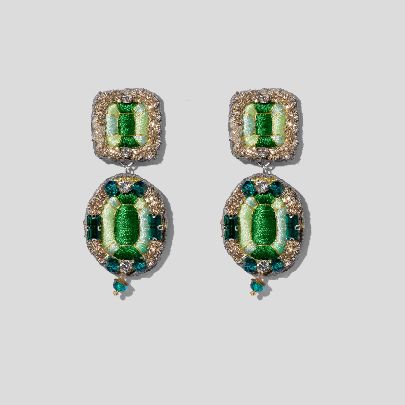 Picture of Green Jade earrings 