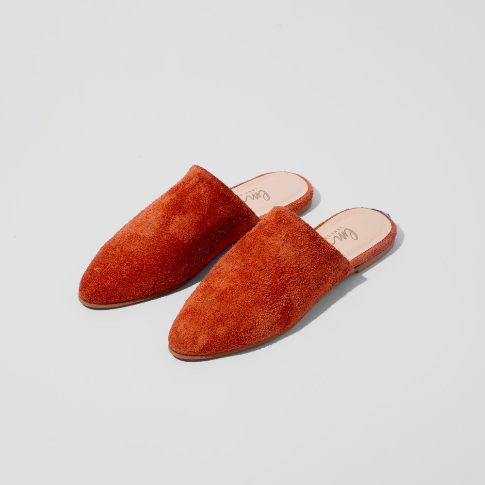 Picture of Women's orange mule slippers