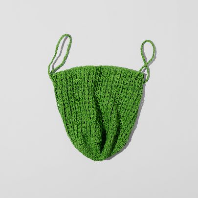 Picture of Green raffia bag