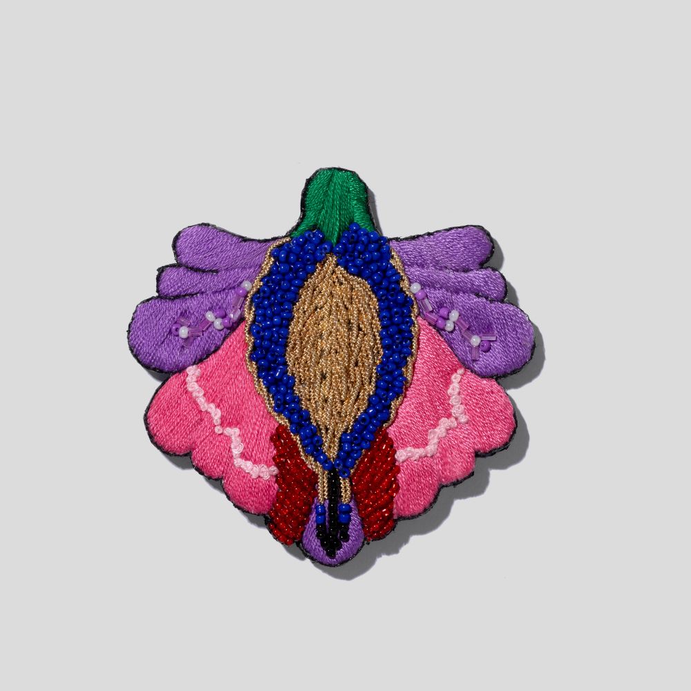 Picture of Colorful flower brooch