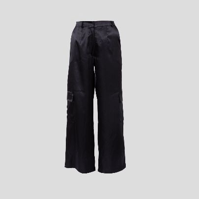 Picture of Women's black satin pants