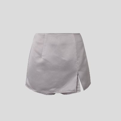 Picture of Women's gray satin shorts