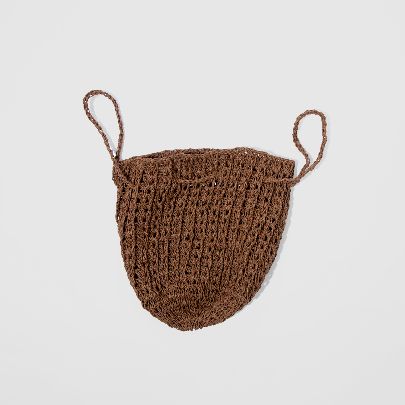 Picture of Brown raffia bag