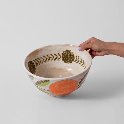 Picture of Orange ceramic bowl