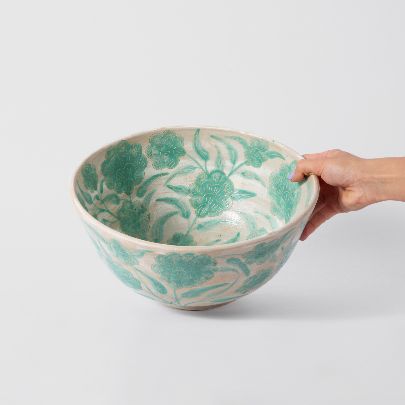 Picture of Clove turquoise clay bowl