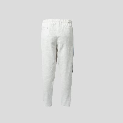 Picture of White and red and blue linen pants