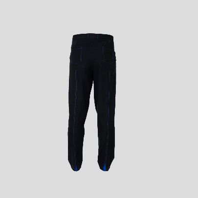 Picture of Black and blue linen pants