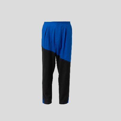 Picture of Black and blue linen pants