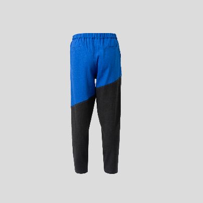 Picture of Black and blue linen pants