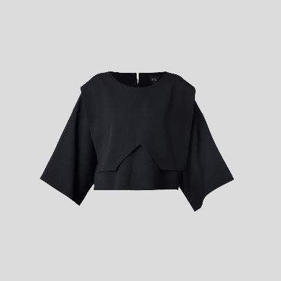 Picture of Women's black crepe blouse