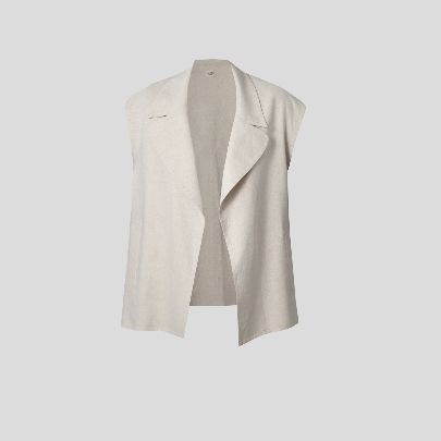 Picture of Cream linen women's vest