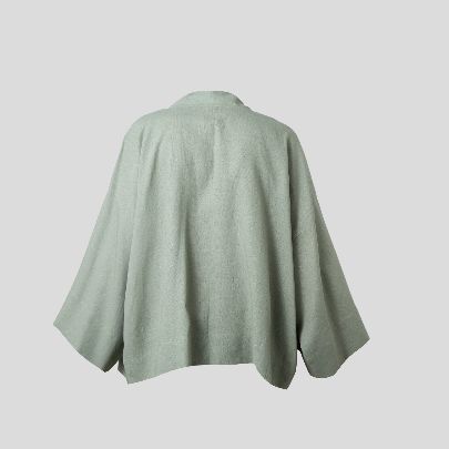 Picture of Green midi women's kimono