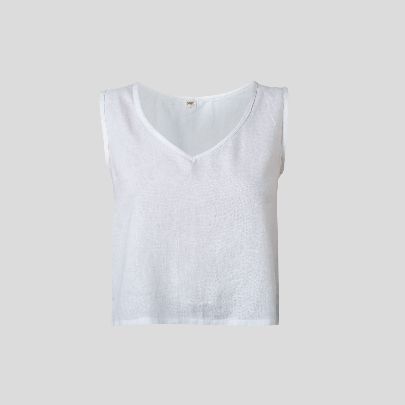 Picture of  Women's white linen top