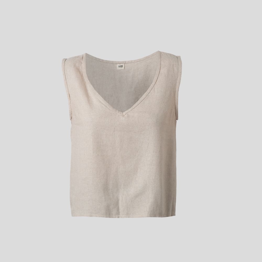 Picture of  Women's cream linen top