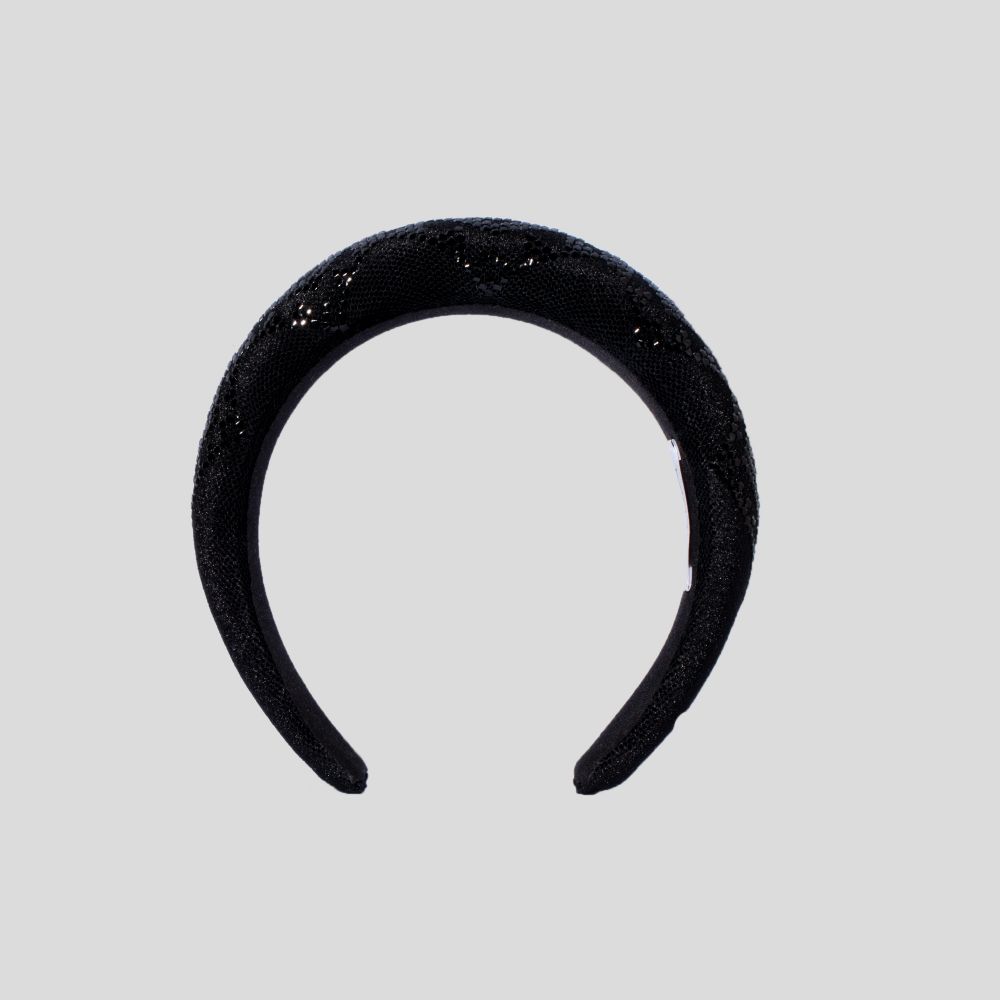 Picture of Black  khous embroidered headband 