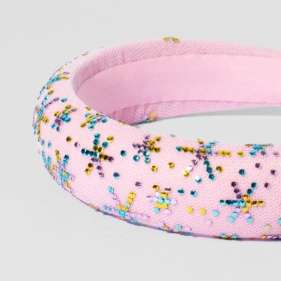 Picture of Pink khous embroidered headband 