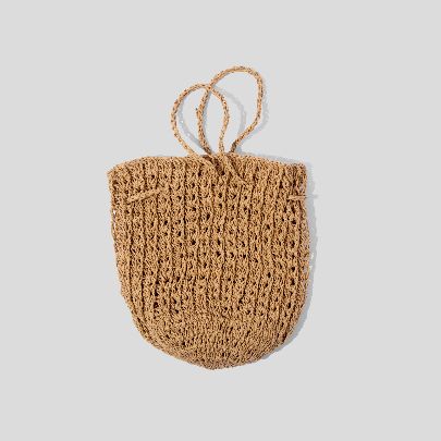 Picture of Cream raffia bag