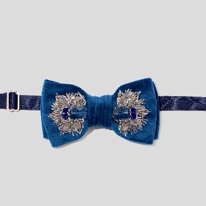 Picture of Noorarash dark blue bow tie