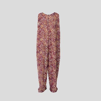 Picture of Patterned crismon silk overal for women 2