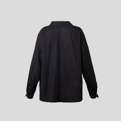 Picture of Black linen women's shirt