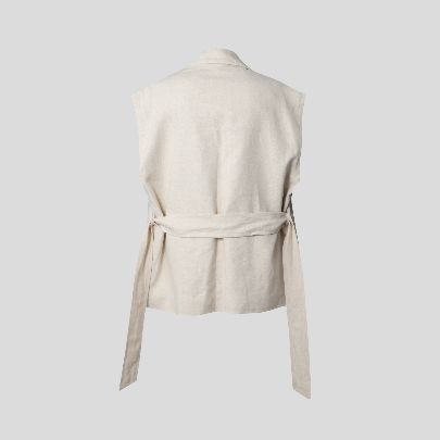 Picture of Cream linen women's vest