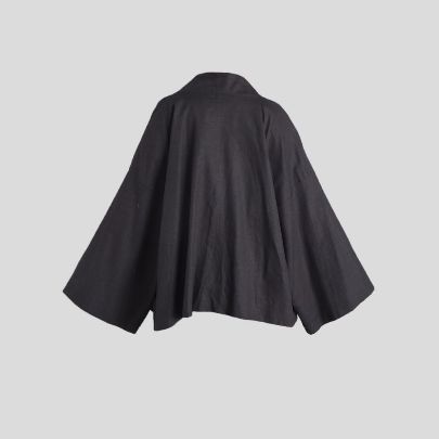 Picture of Black midi kimono