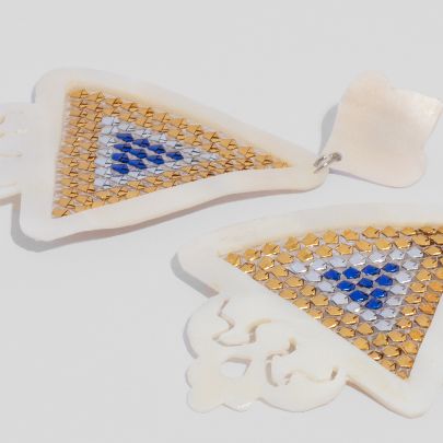 Picture of Blue mehregan earrings