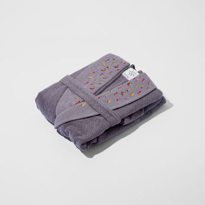 Picture of Phish phishi grey bathrobe