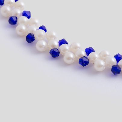 Picture of Blue  pearls necklace