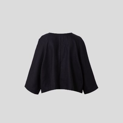 Picture of Women's black linen blouse