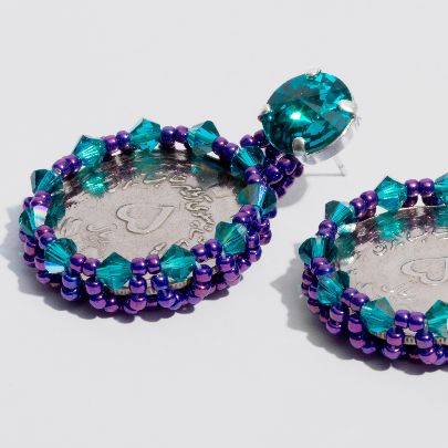 Picture of  5 riyal coin earrings 