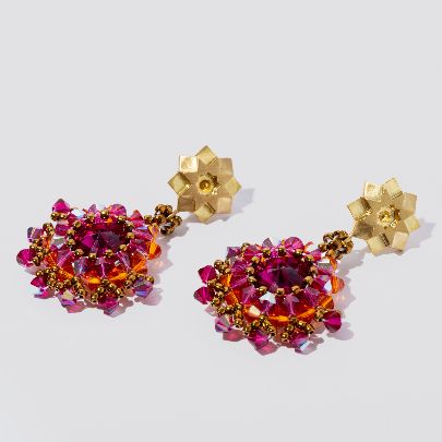 Picture of Red Neshan shamse earrings