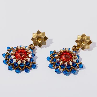 Picture of Blue Neshan shamse earrings