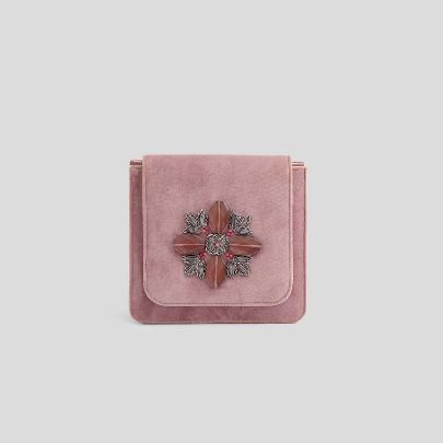 Picture of Pink velvet Clutch