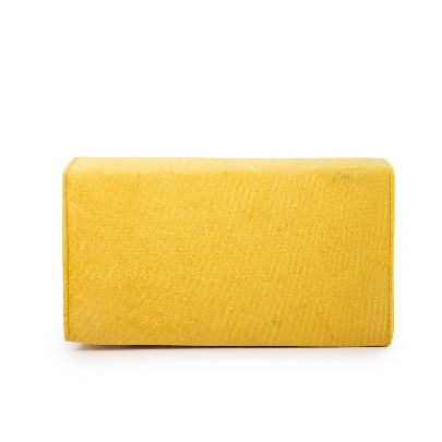 Picture of yellow suede bag