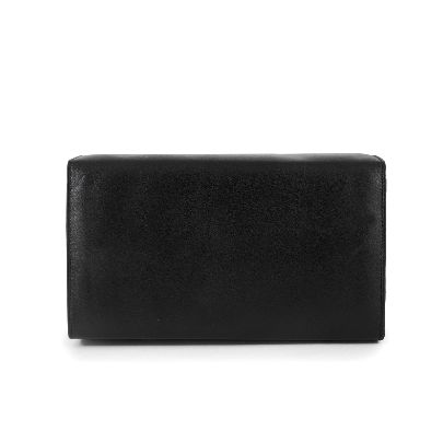 Picture of black leather and suede bag