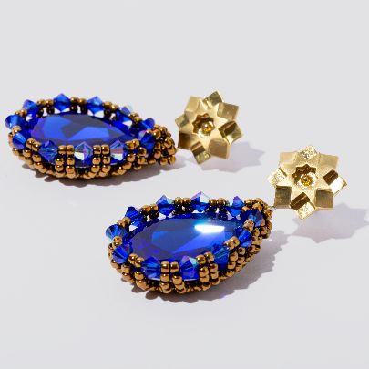 Picture of Blue neshan earrings