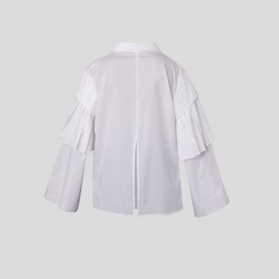 Picture of Women's white poplin blouse