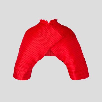 Picture of Red ghetto pleated sleeves