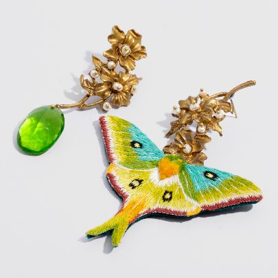 Picture of Women's butterfly embroidery earrings