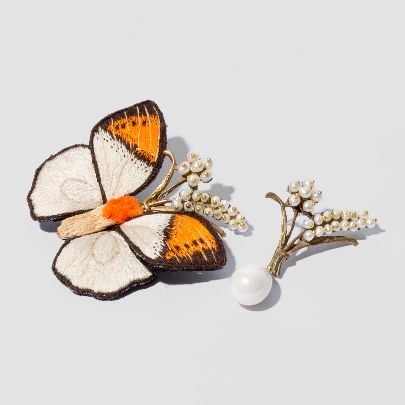 Picture of Women's butterfly, wheat and flower earrings